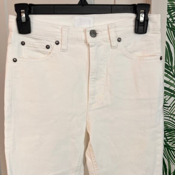 Boyish White Blythe High Rise Skinny Jeans 26 NWT - Picture 4 of 11